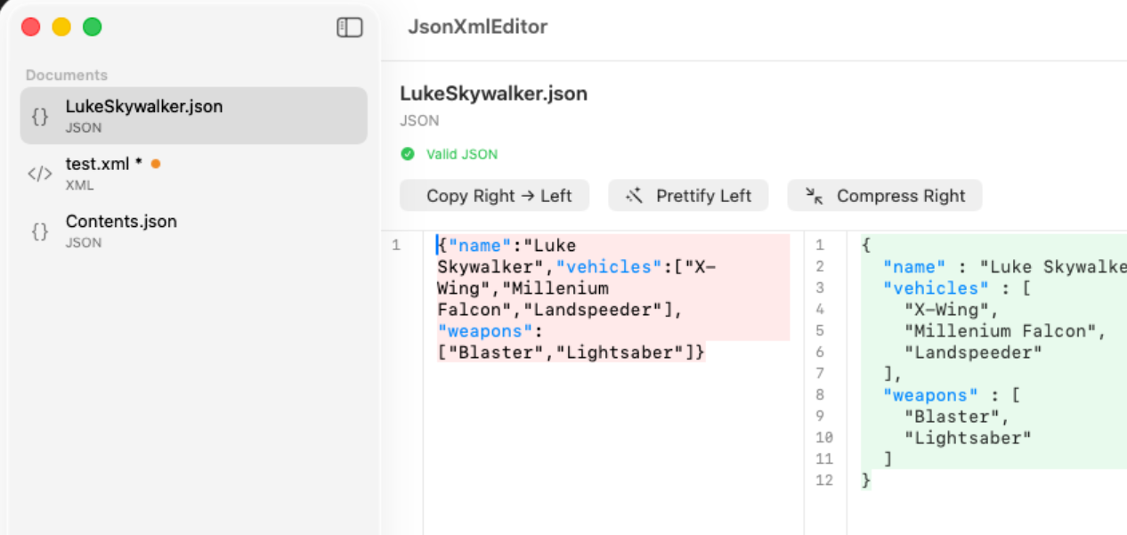 JsonXmlEditor screenshot 3